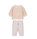 Mayoral Oat 4 pcs legging set - button pants