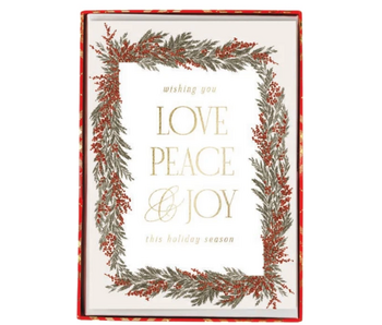 Berry Garland Holiday Boxed Cards