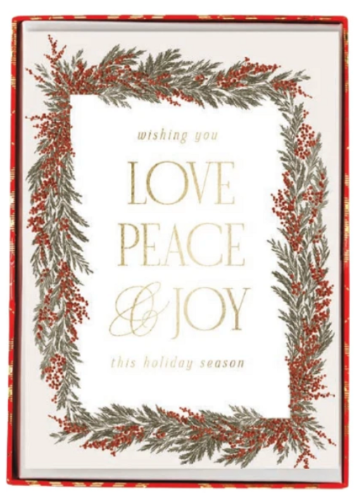 Berry Garland Holiday Boxed Cards