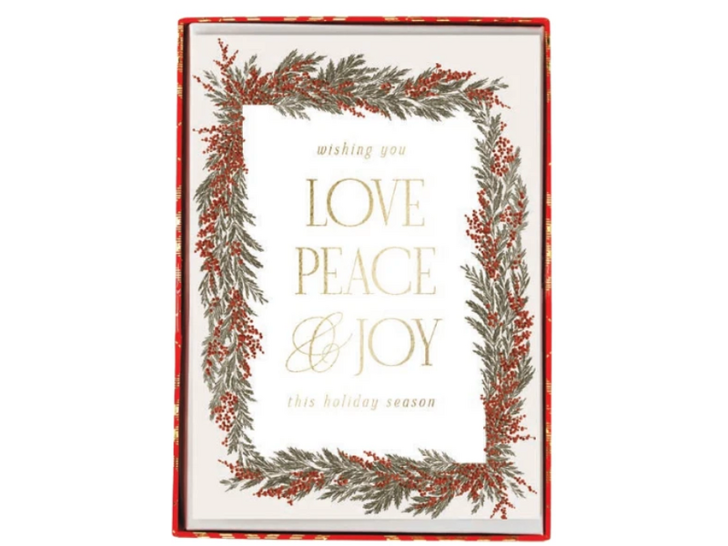 Graphique De France Berry Garland Holiday Boxed Cards