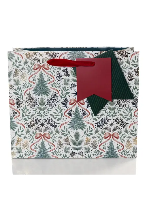 Bow Trees Holiday Medium Gift Bag
