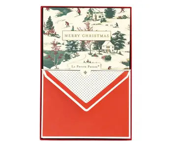 La Petite Noel Scene Holiday Boxed Correspondence Notes