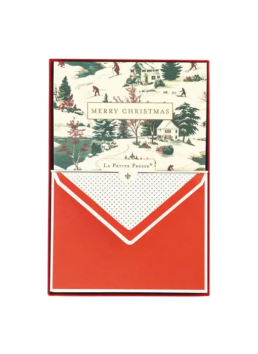 La Petite Noel Scene Holiday Boxed Correspondence Notes