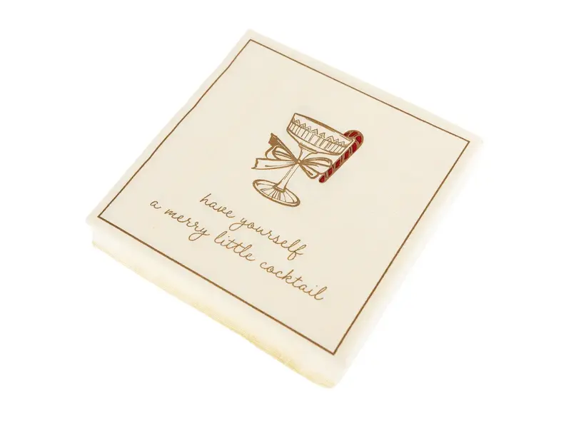 Graphique De France Cocktail Holiday Napkins