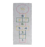 Creative Co-OP 3' x 7' Cotton Tufted Hopscotch Printed Rug