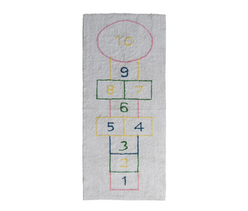 3' x 7' Cotton Tufted Hopscotch Printed Rug