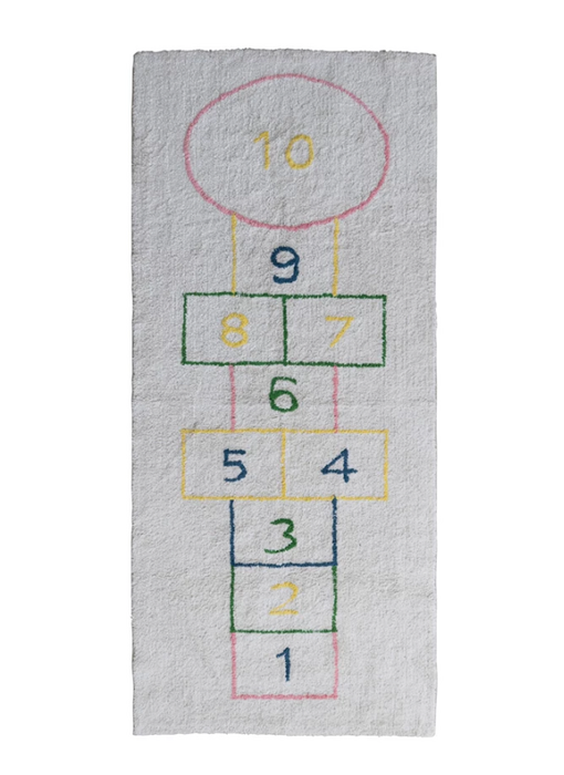 3' x 7' Cotton Tufted Hopscotch Printed Rug