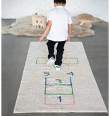 Creative Co-OP 3' x 7' Cotton Tufted Hopscotch Printed Rug