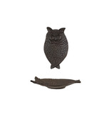 Creative Co-OP Decorative Cast Iron Owl Shaped Dish