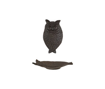 Decorative Cast Iron Owl Shaped Dish