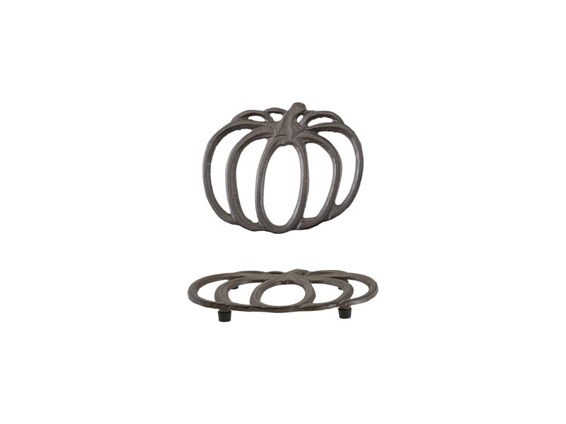 Creative Co-OP Cast Iron Pumpkin Shaped Trivet