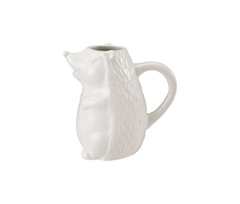 12 oz. Ceramic Hedgehog Shaped Creamer, White