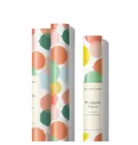 Red Cap Cards Birthday Balloons Birthday Wrapping Paper - 3 sheets