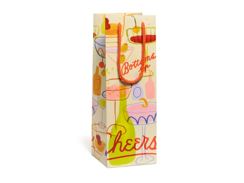 Red Cap Cards Bottoms Up Booze Bag