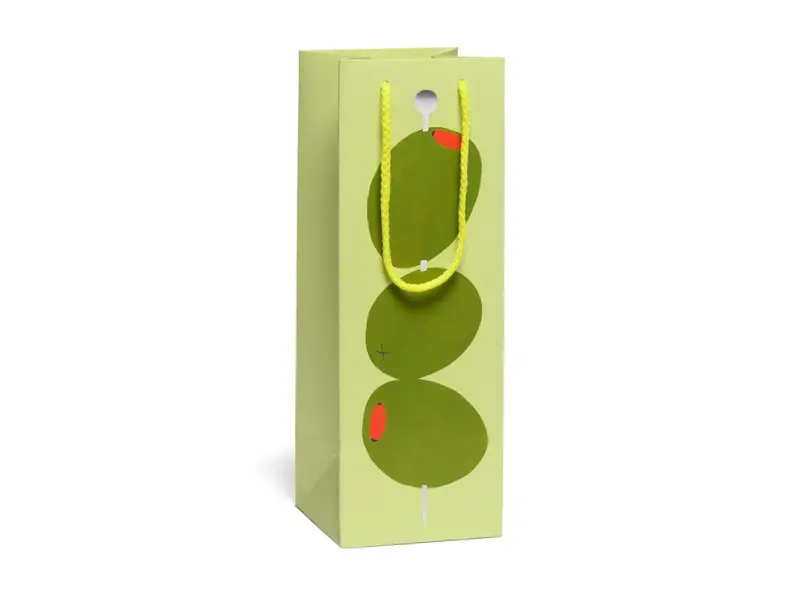 Red Cap Cards Cocktail Olives Booze Bag