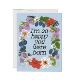 Red Cap Cards Full Circle Greeting Card