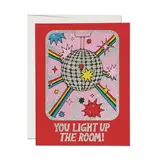 Red Cap Cards Light Up The Room Card