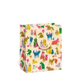 Red Cap Cards Puppy Party Gift Bag Medium