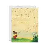 Red Cap Cards Richard Scarry Bunny and Dandelion Greeting Card