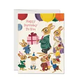 Red Cap Cards Richard Scarry Rabbit Party Greeting Card