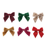 Creative Co-OP Velvet Clip-on Bow, 6 Colors