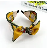 TheDivaSoap Colorful Geometric Floral Wide Headband - orange