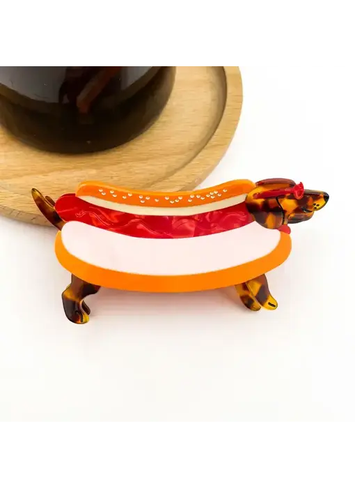 Hot Dog Hair Claw Clip