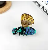TheDivaSoap Cute Acetate Bee Hair Claw - green