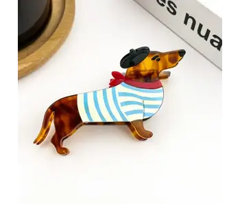 Cute Dog Hair Claw Clip