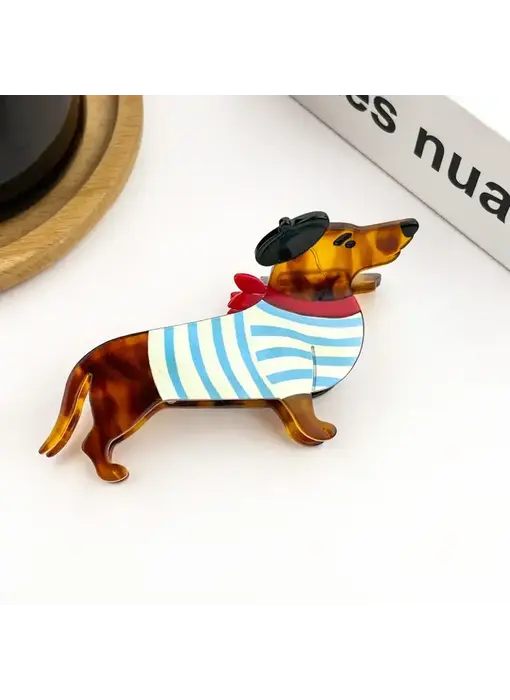 Cute Dog Hair Claw Clip