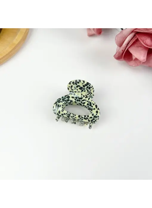 Hollow Small Hair Clip - black