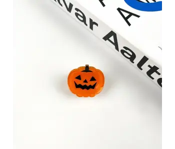 Orange Pumpkin Hair Clip
