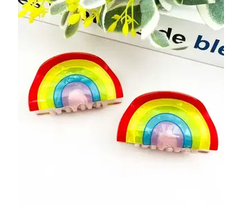Rainbow Claw Hair Clip