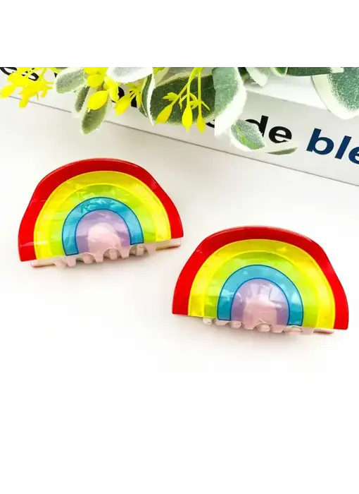 Rainbow Claw Hair Clip