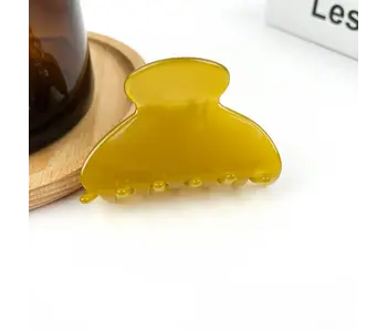 Retro Semi-Circle Clip - yellow