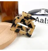 TheDivaSoap Square Acetate Hair Clips - tortise