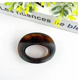 TheDivaSoap Thickened Oval Hair Clip - brown