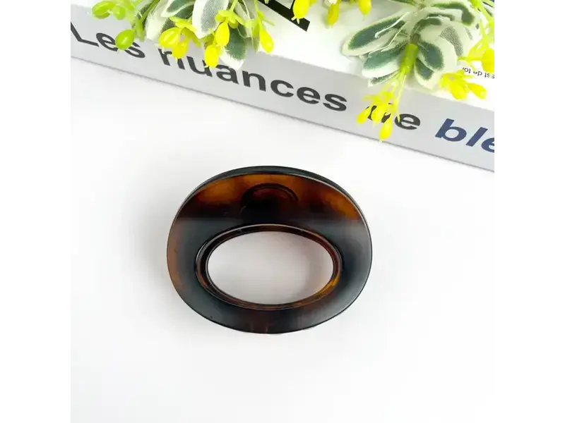 TheDivaSoap Thickened Oval Hair Clip - brown