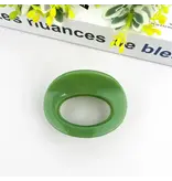 TheDivaSoap Thickened Oval Hair Clip - green