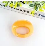 TheDivaSoap Thickened Oval Hair Clip - orange