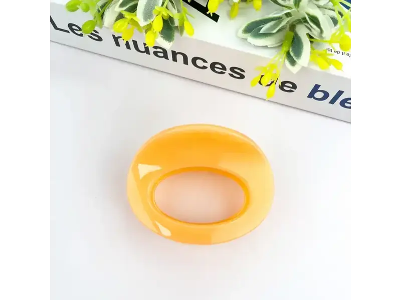 TheDivaSoap Thickened Oval Hair Clip - orange