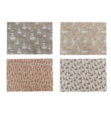 Creative Co-OP Wrapping Paper Sheets, 4 Styles, 3 Sheets Per Roll