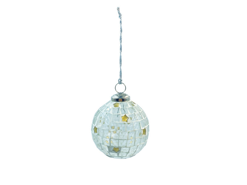 Creative Co-OP Glass Mosaic Ball Ornament