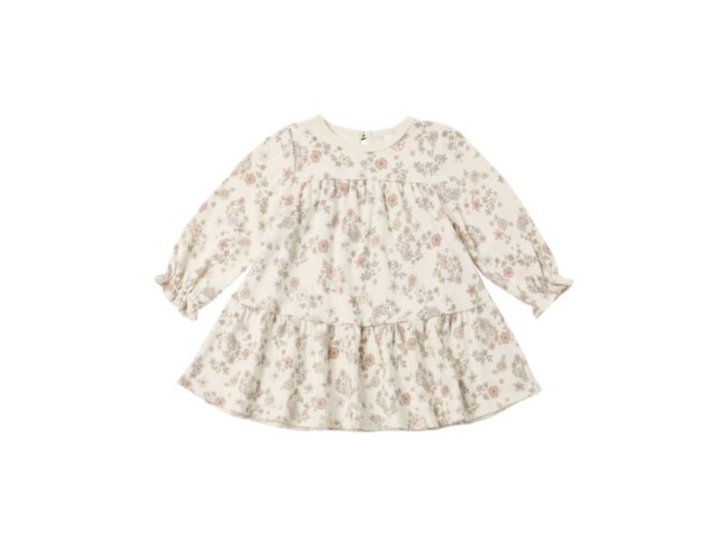 Rylee + Cru LLC TIERED JERSEY DRESS FLORAL VINE