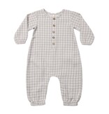 Rylee + Cru LLC WOVEN JUMPSUIT BLUE GINGHAM