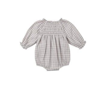 EDEN ROMPER BLUE GINGHAM