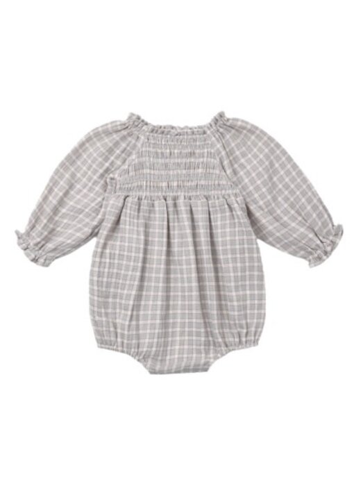 EDEN ROMPER BLUE GINGHAM