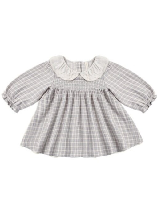 CALLIE DRESS BLUE GINGHAM