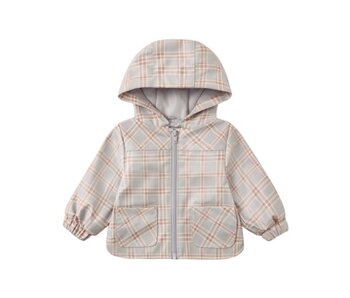 RAIN COAT BLUE PLAID