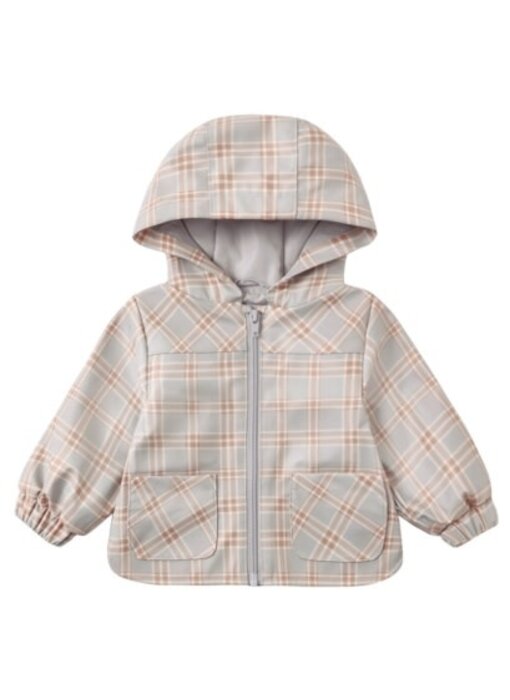 RAIN COAT BLUE PLAID